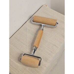 Wooden Silver Double Sided Kitchen Hand Rolling Pin NWOP